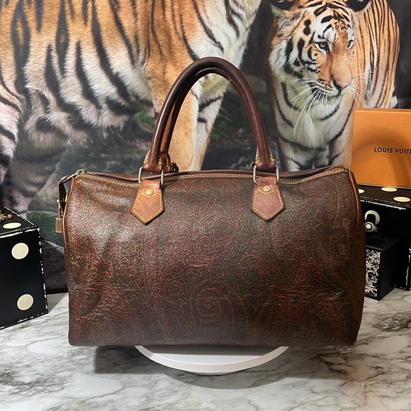 ETRO SPEEDY TRAVEL BAG IN GUC WITH LOCK AND KEY - Picture 5 of 17